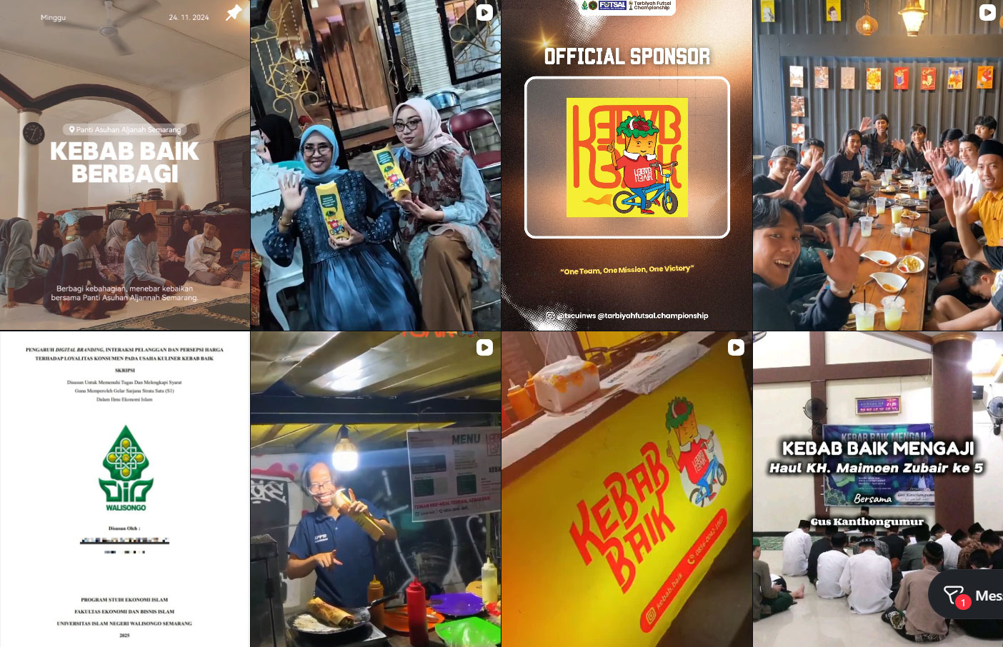 Kegiatan positif yang didukung Kebabbaik