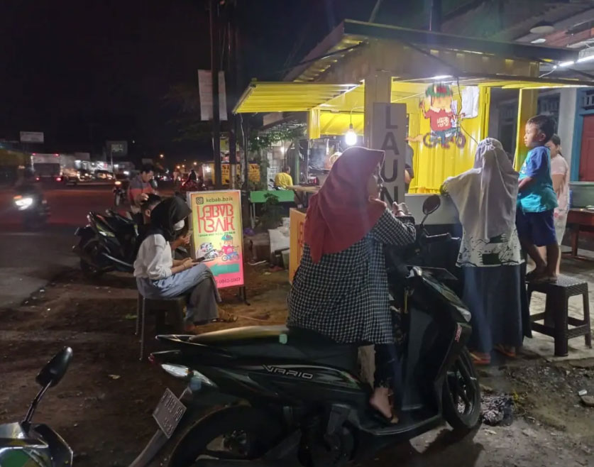 Aktivitas penjualan Kebabbaik